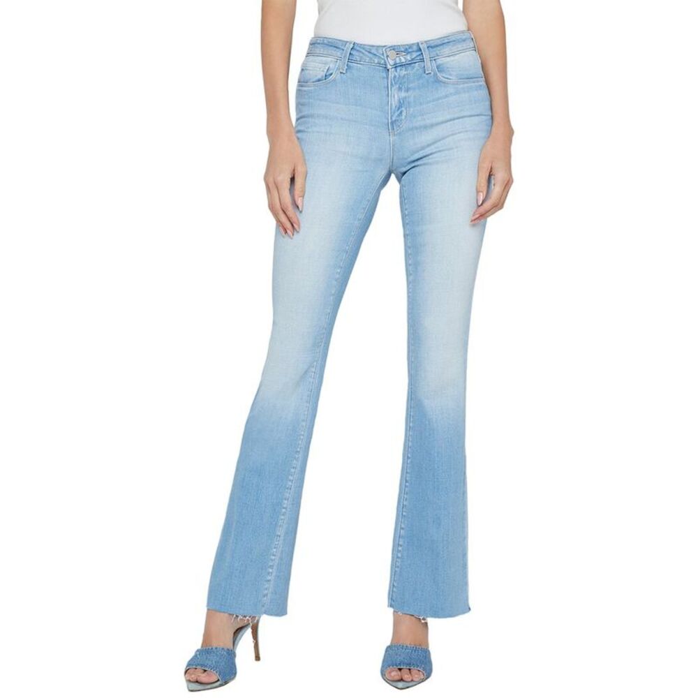 L’Agence Womens Lagence Sneeki Low-Rise Sneaker Straight Jean, Blue